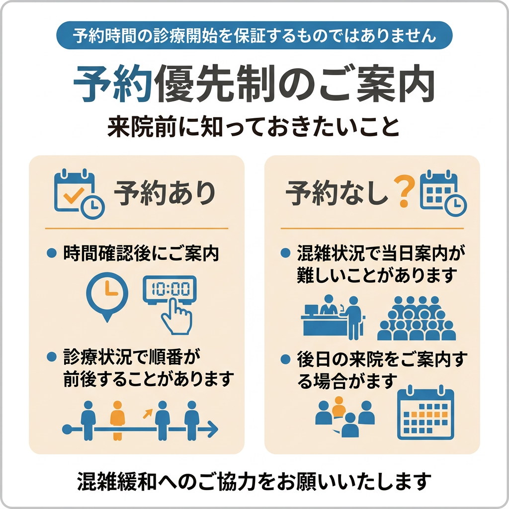 予約優先制のご案内