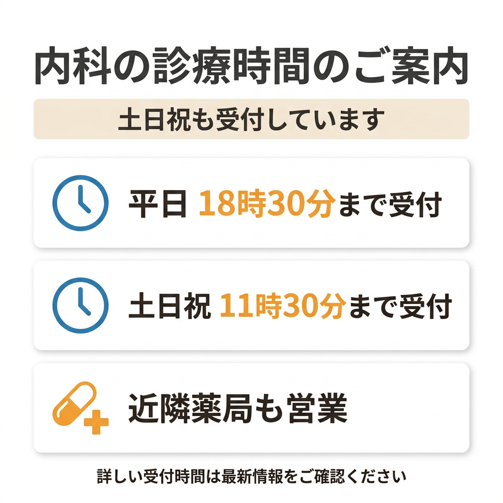 内科の診療時間