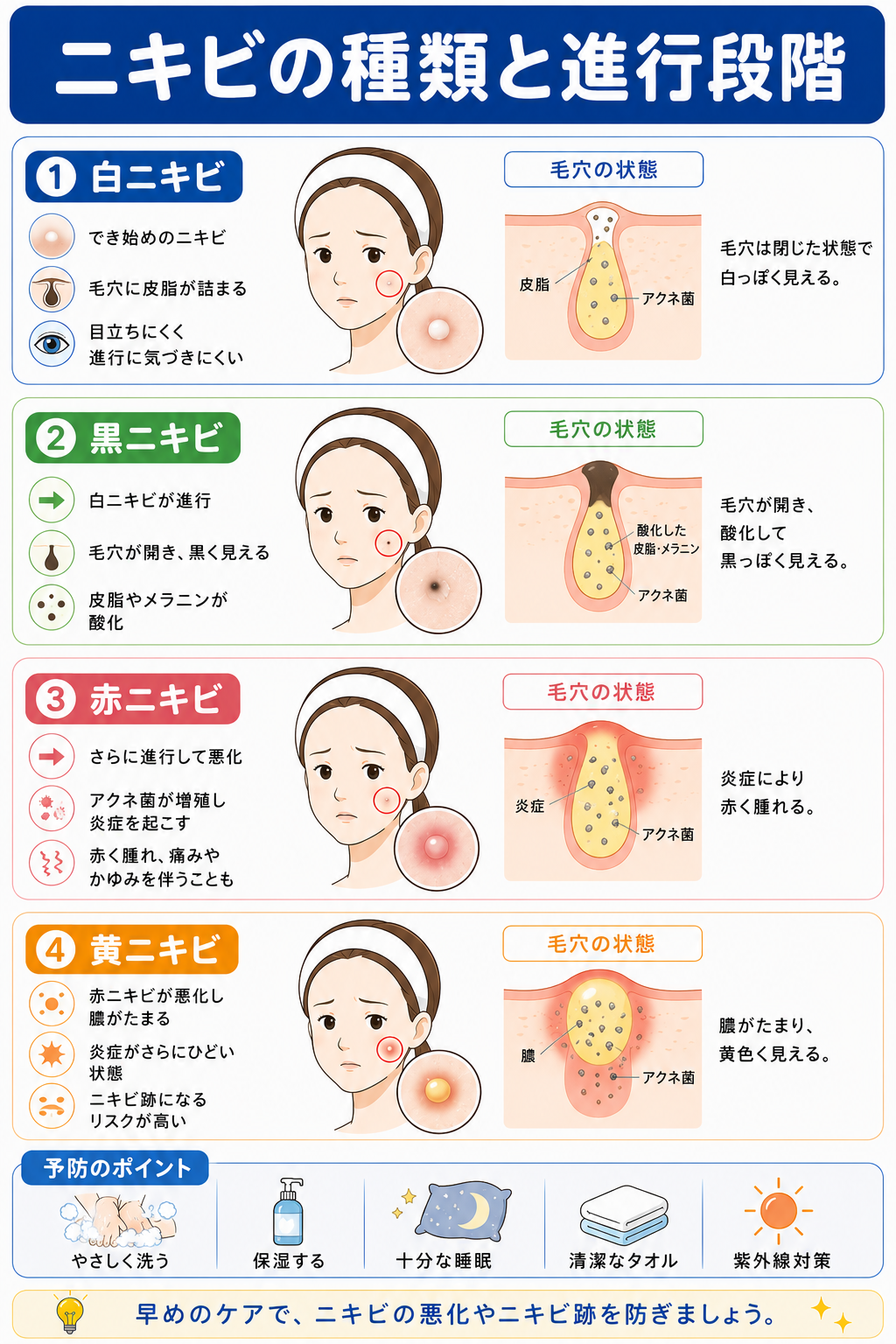 ニキビの種類
